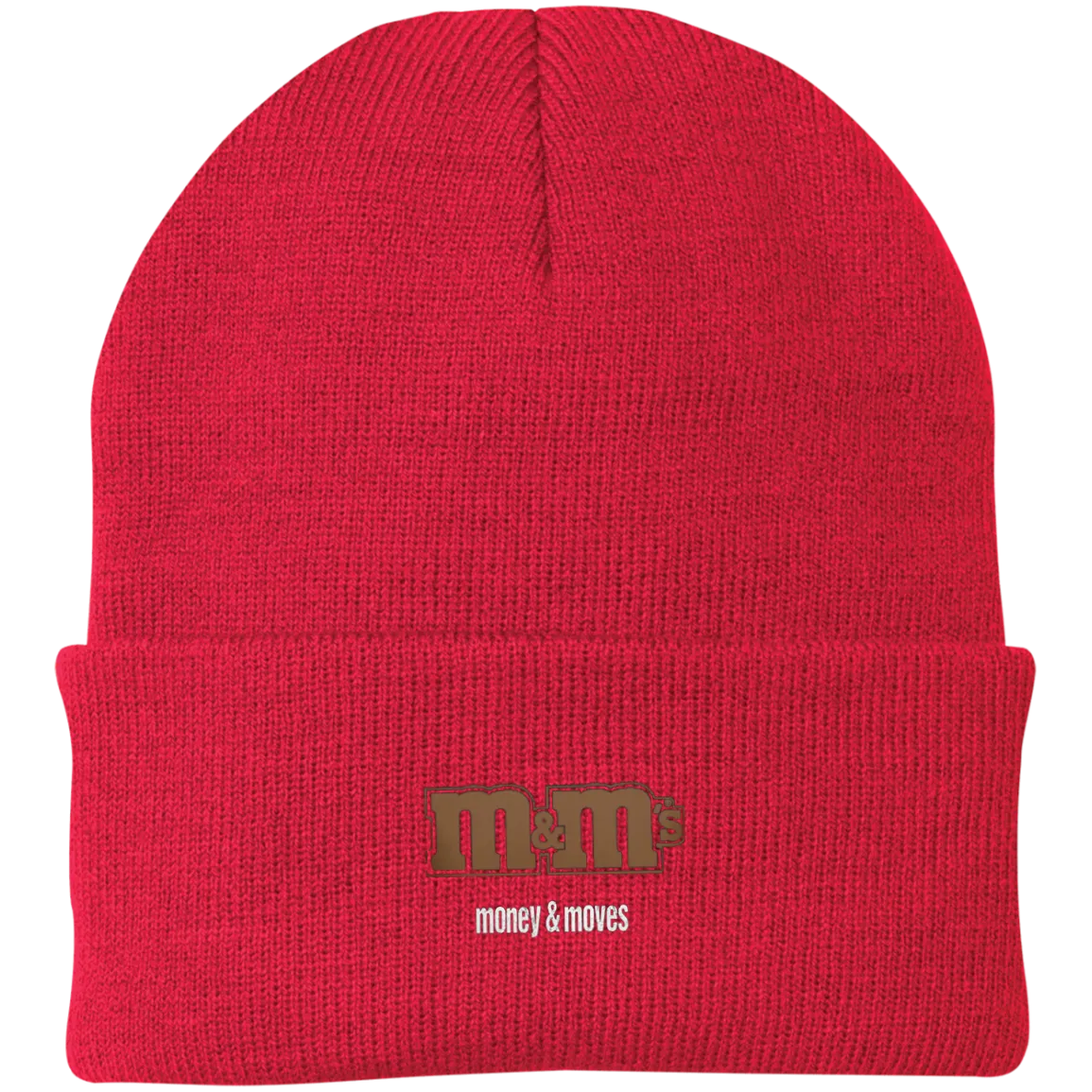 Money & Moves Embroidered Knit Cap