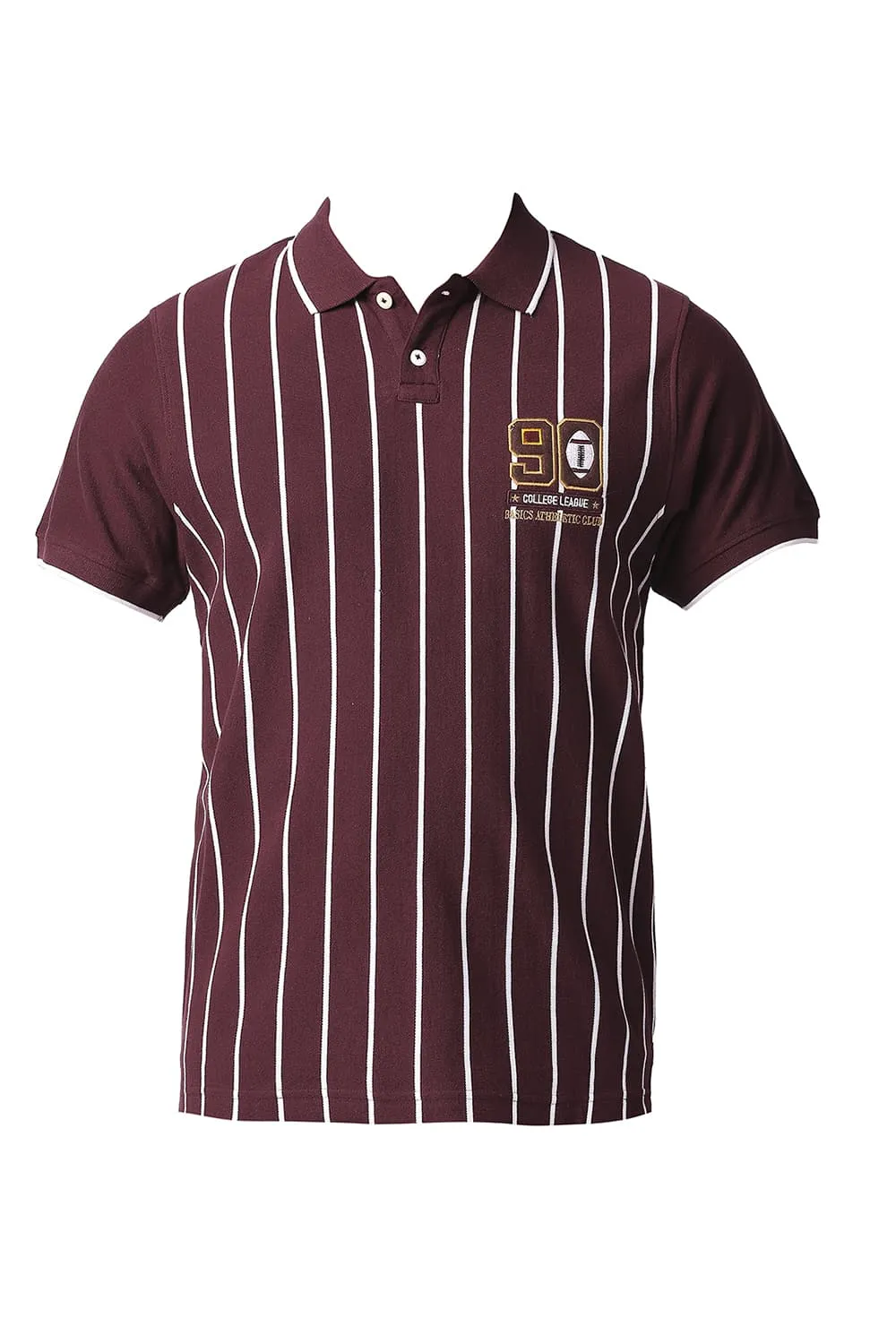 Muscle Fit Polo Stripe T-shirt