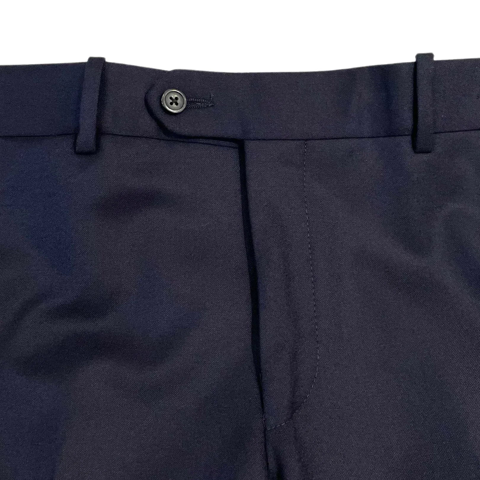 Navy Wool Flannel Trouser