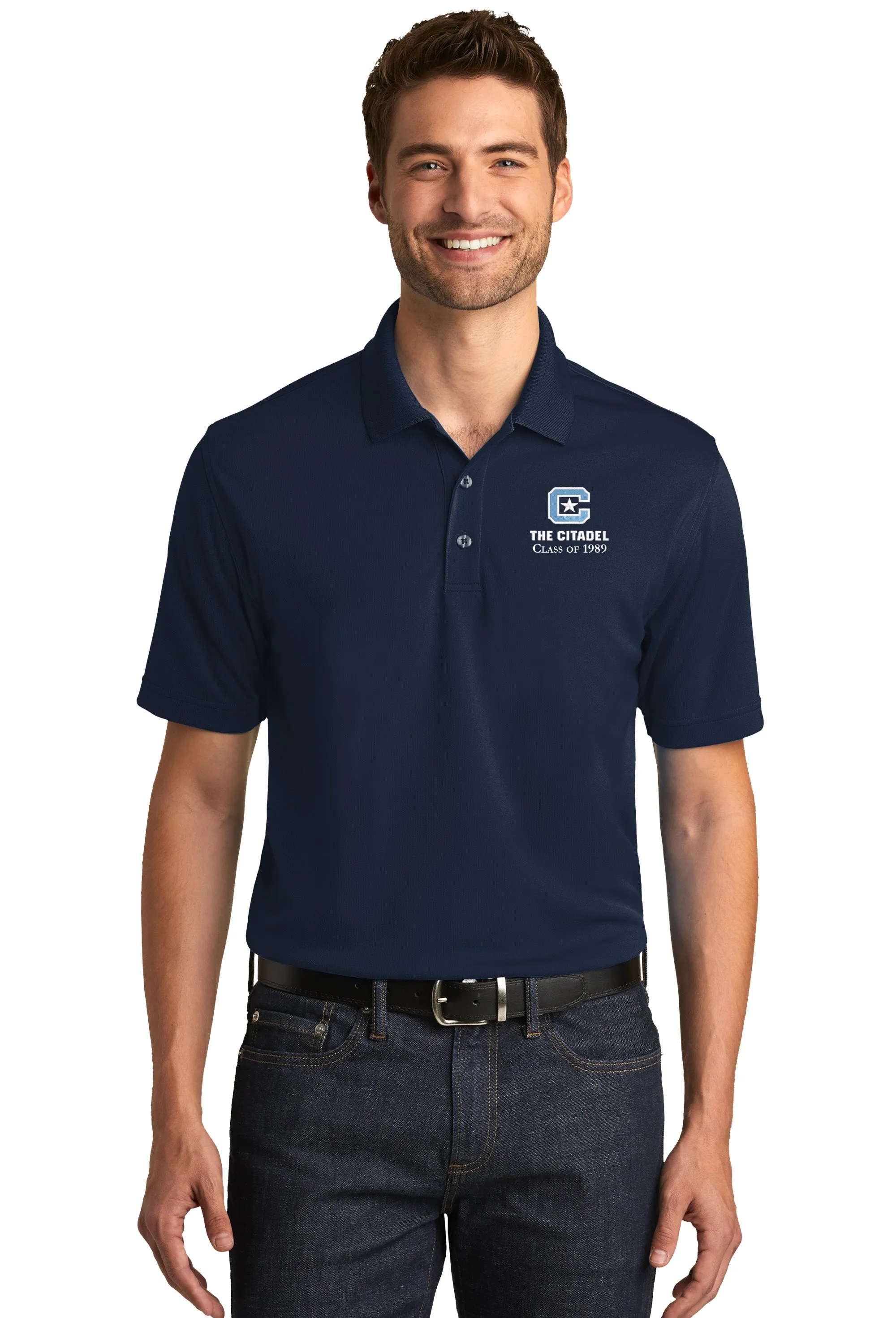 Official Reunion Shirt, The Citadel, C Star, Class of 1989,  UV Micro-Mesh Polo Shirt