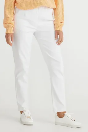 Polo Pants in White