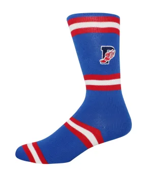 Polo Ralph Lauren Men's Single Multi Stripes Embroidered Polo Wing Mercerized Athletic Crew Sock