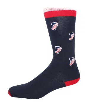 Polo Ralph Lauren Single Stripe Embroidered Polo Wing Mercerized Athletic Crew Sock