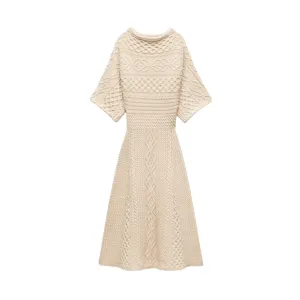 Pre Order:  Cable Knit Midi Dress