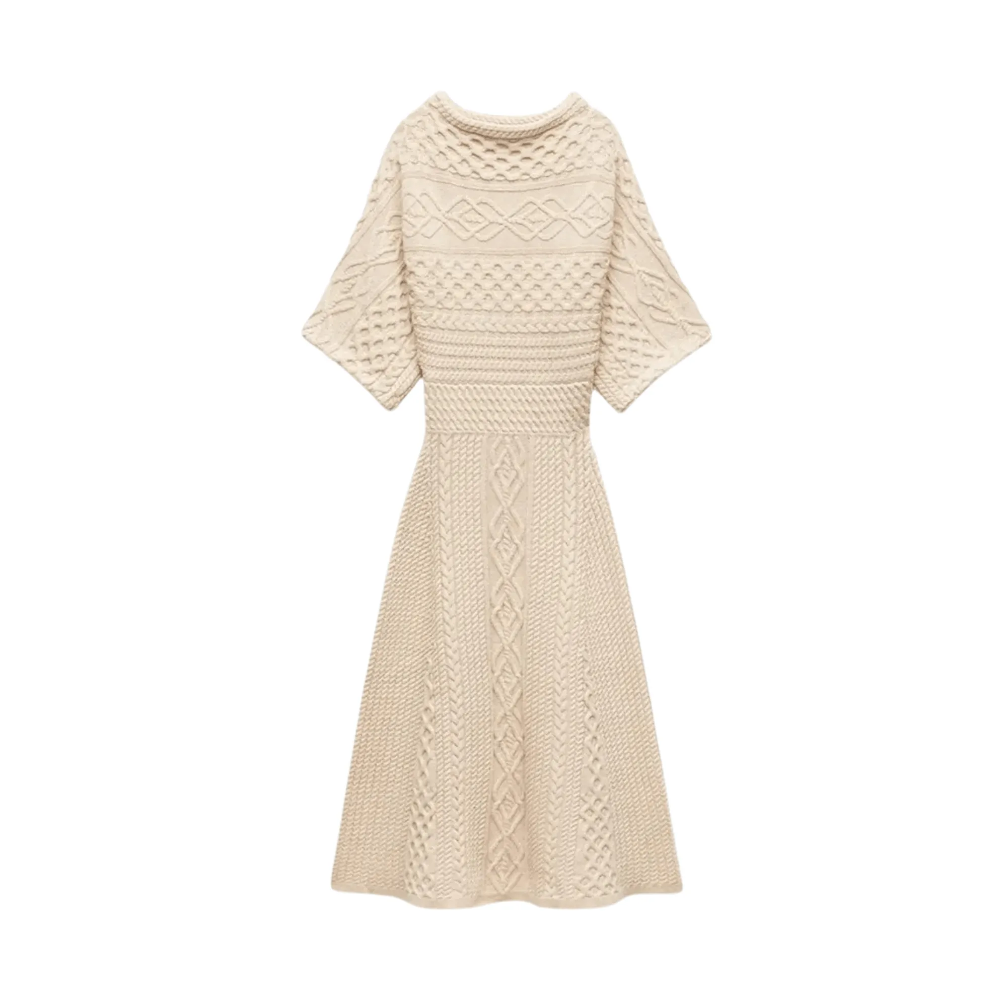 Pre Order:  Cable Knit Midi Dress