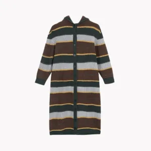 Pre Order:  Striped Hooded Knit Dress