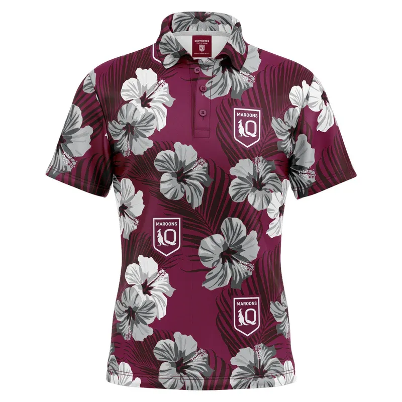 QLD Maroons Aloha Golf Polo