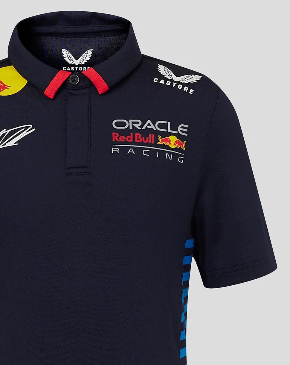 Red Bull Racing F1 Kid's 2024 Max Verstappen Team Polo Shirt- Youth Navy