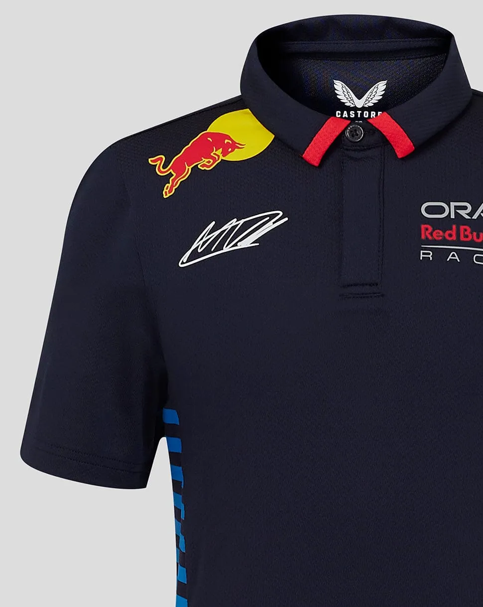 Red Bull Racing F1 Kid's 2024 Max Verstappen Team Polo Shirt- Youth Navy