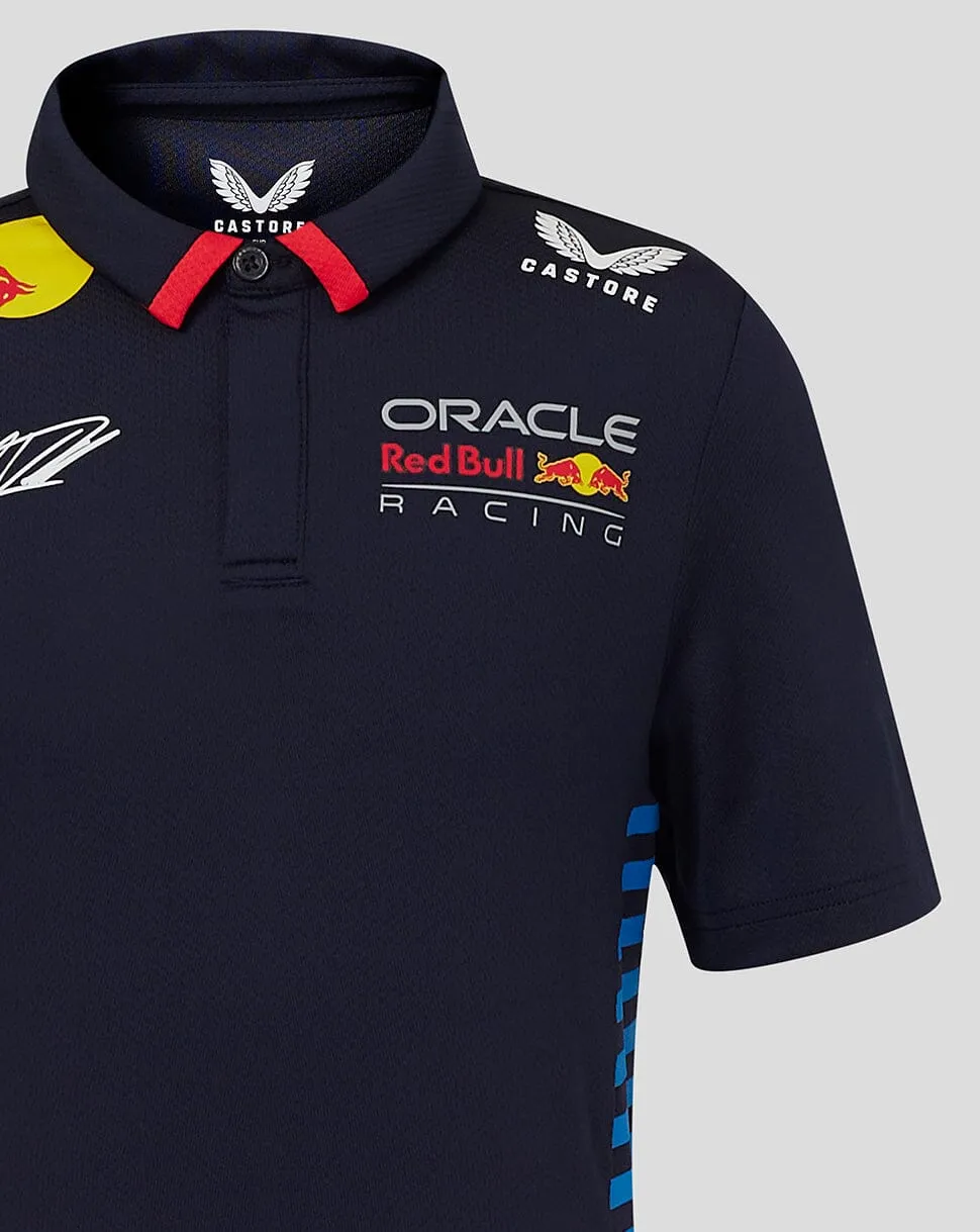 Red Bull Racing F1 Kid's 2024 Sergio "Checo" Perez Team Polo Shirt- Youth Navy