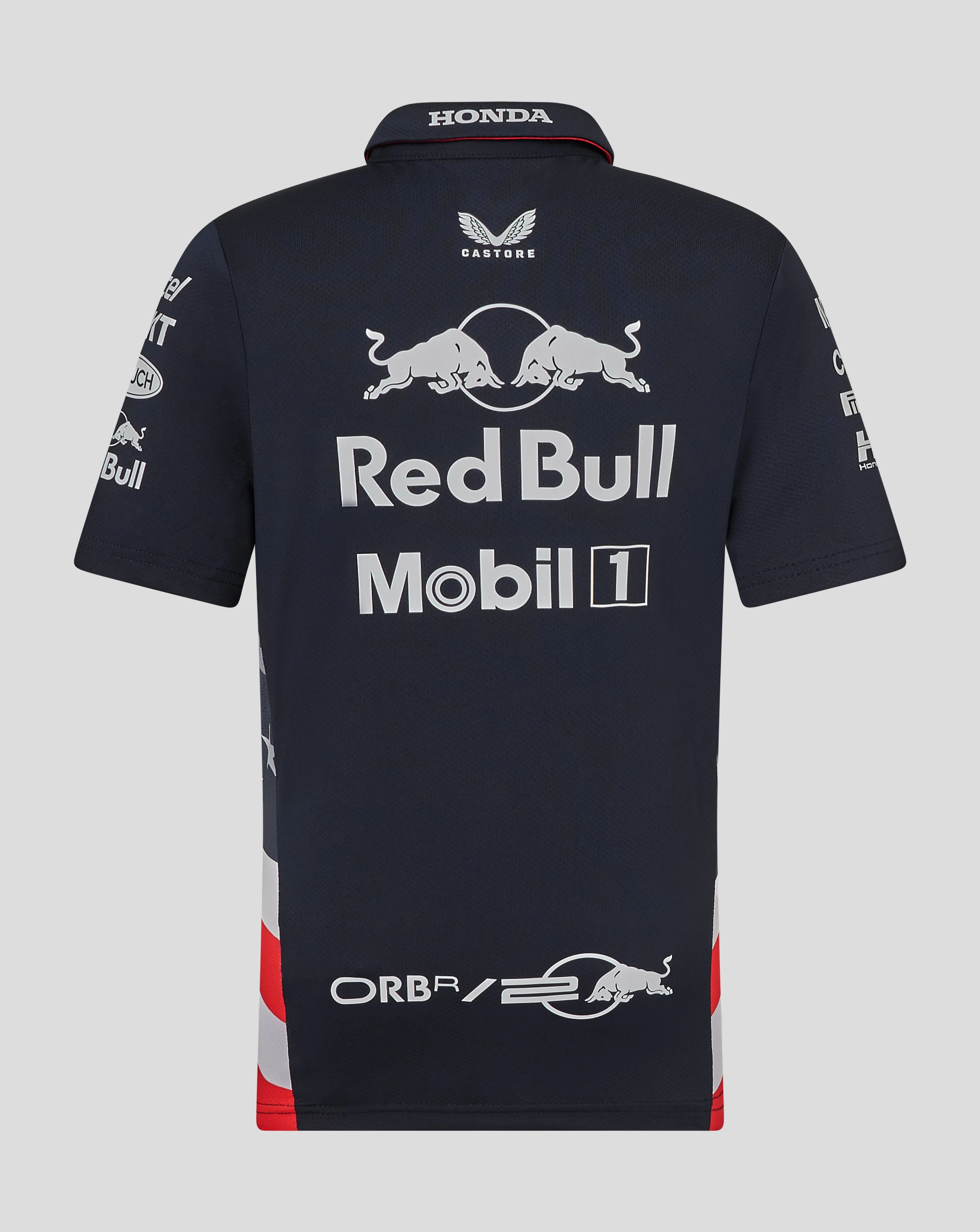 Red Bull Racing F1 Kids 2024 Special Edition America Race Team Polo Shirt- Youth Navy