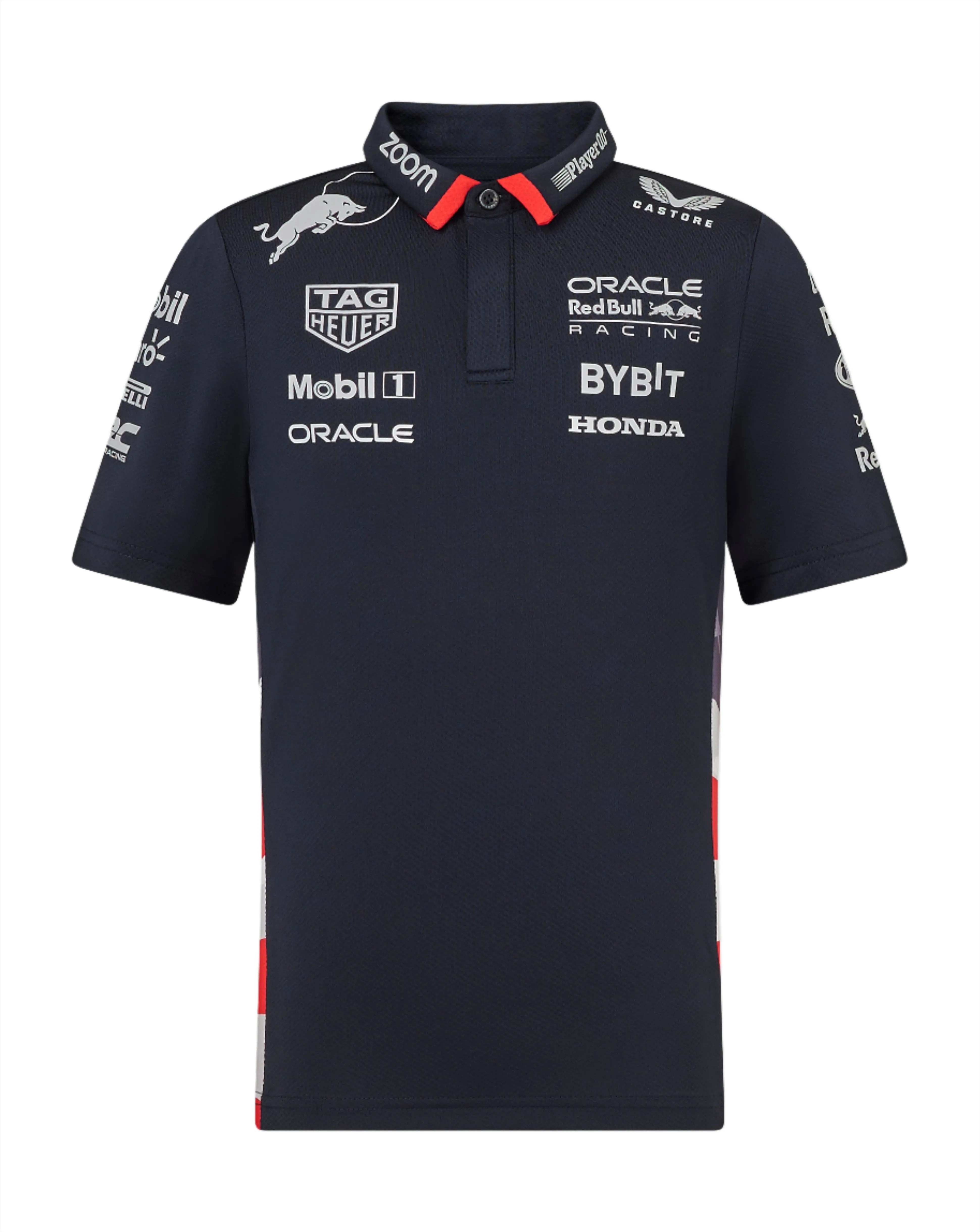 Red Bull Racing F1 Kids 2024 Special Edition America Race Team Polo Shirt- Youth Navy