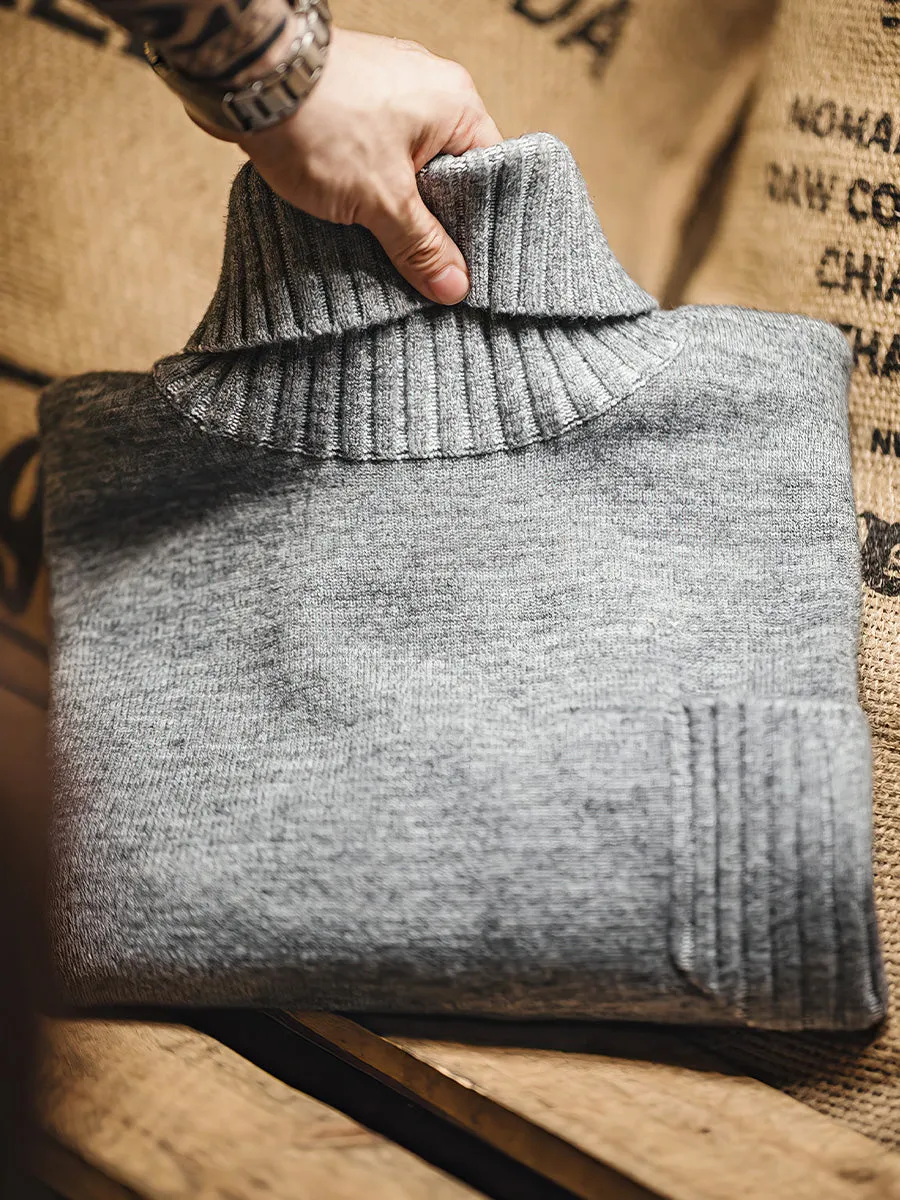 Ribbing Turtleneck Sweater