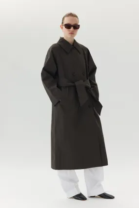 ROOMY TRENCH NIN SPIN AW24 FADED COFFEE