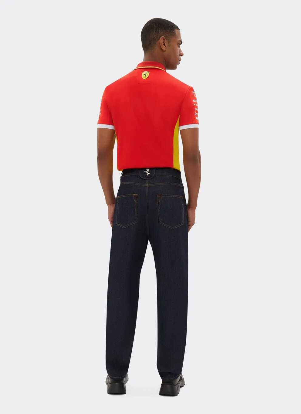 Scuderia Ferrari Hypercar Le Mans 2024 Men's Team Polo - Red