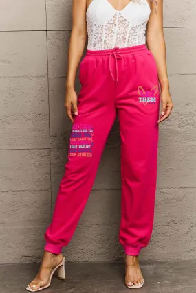 Simply Love Full Size Drawstring Graphic Sweatpants