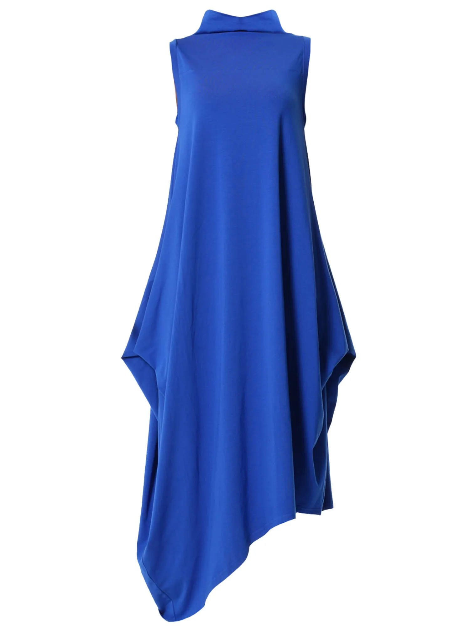 Sleeveless Cotton Dress In Royal Blue