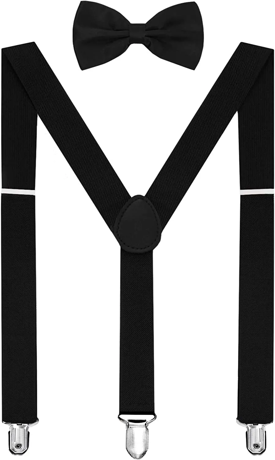 Solid Color Mens Suspender Y Shape