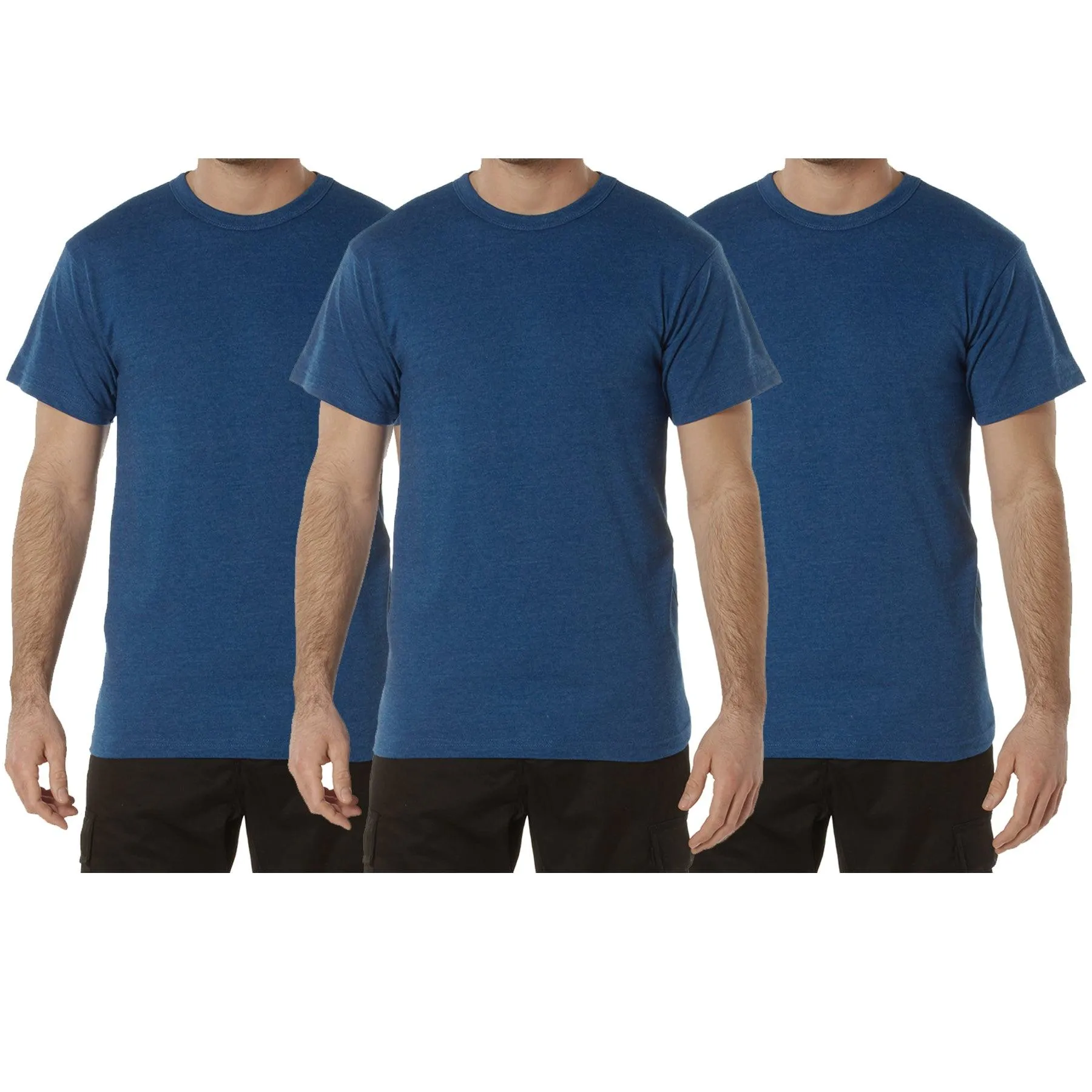 Solid Color T-Shirt with Cotton / Polyester Blend