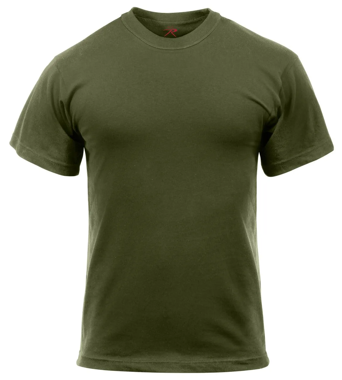 Solid Color T-Shirt with Cotton / Polyester Blend