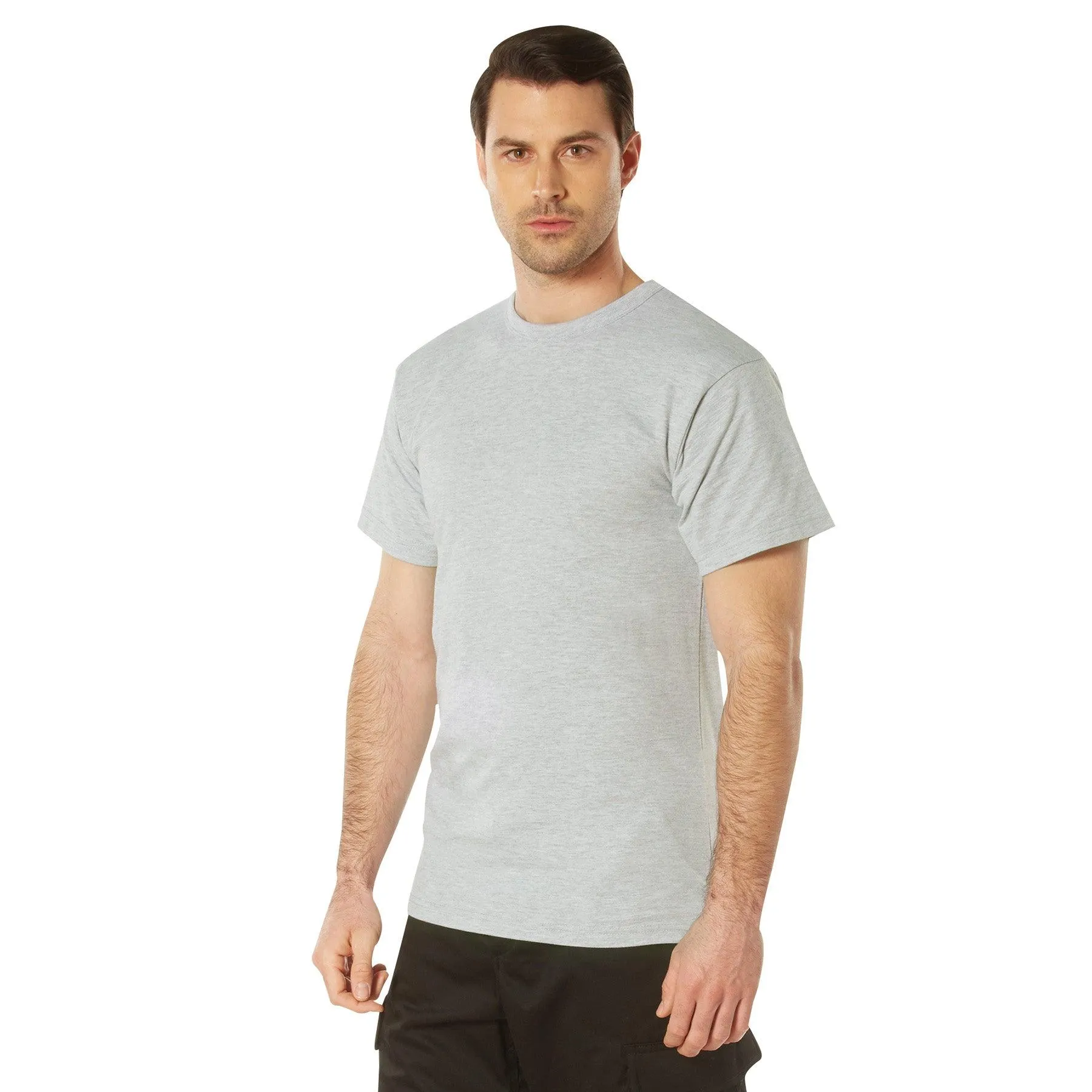 Solid Color T-Shirt with Cotton / Polyester Blend