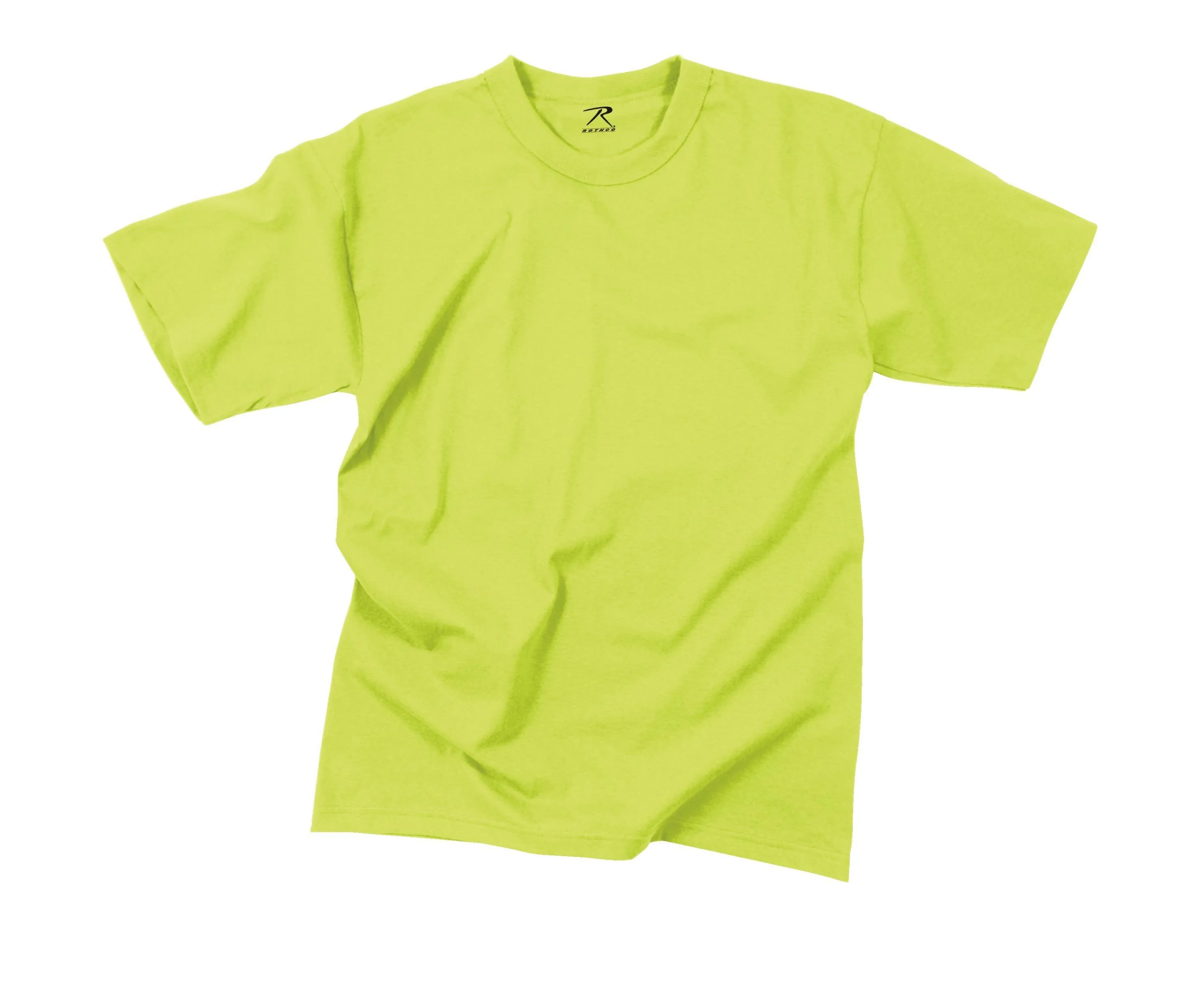 Solid Color T-Shirt with Cotton / Polyester Blend