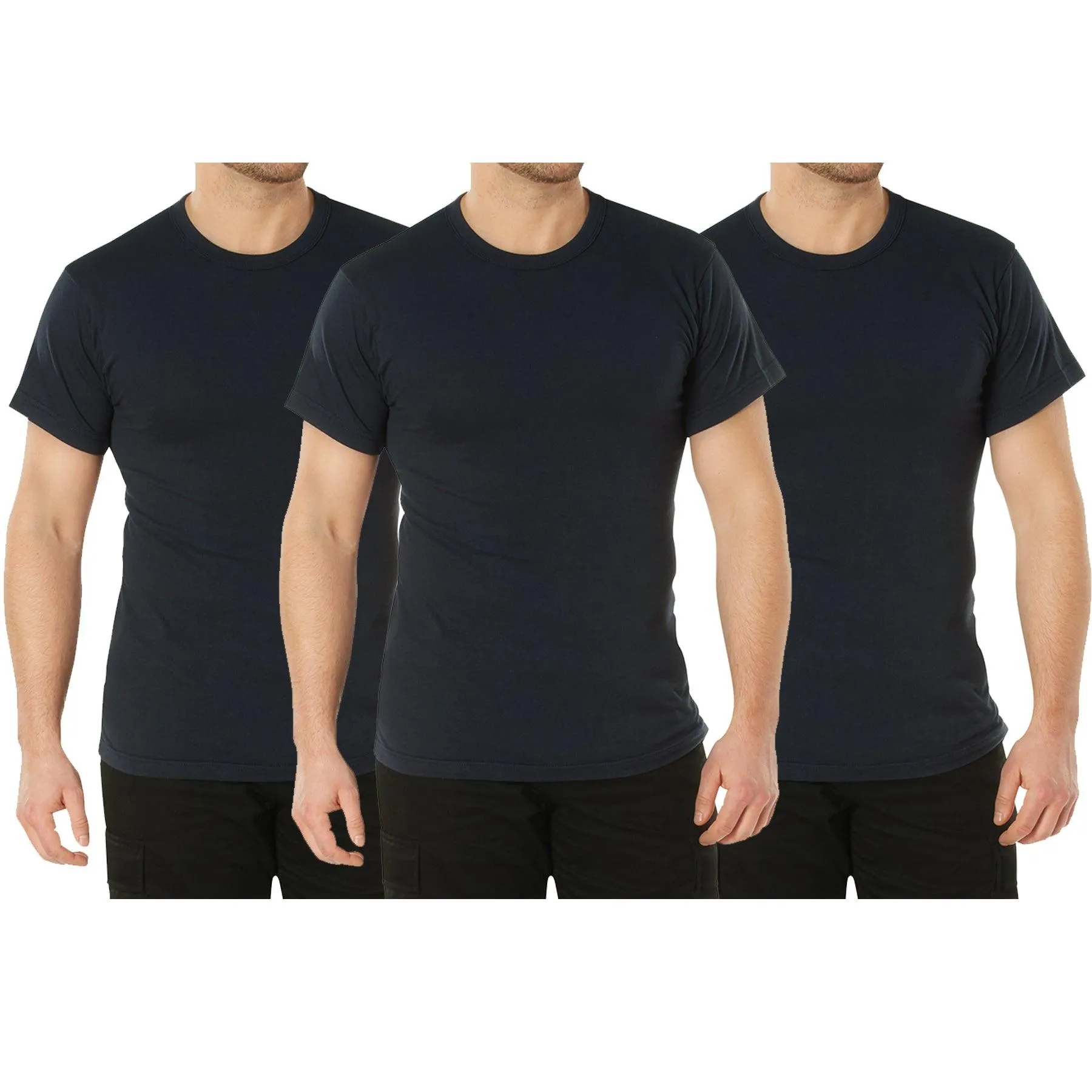 Solid Color T-Shirt with Cotton / Polyester Blend