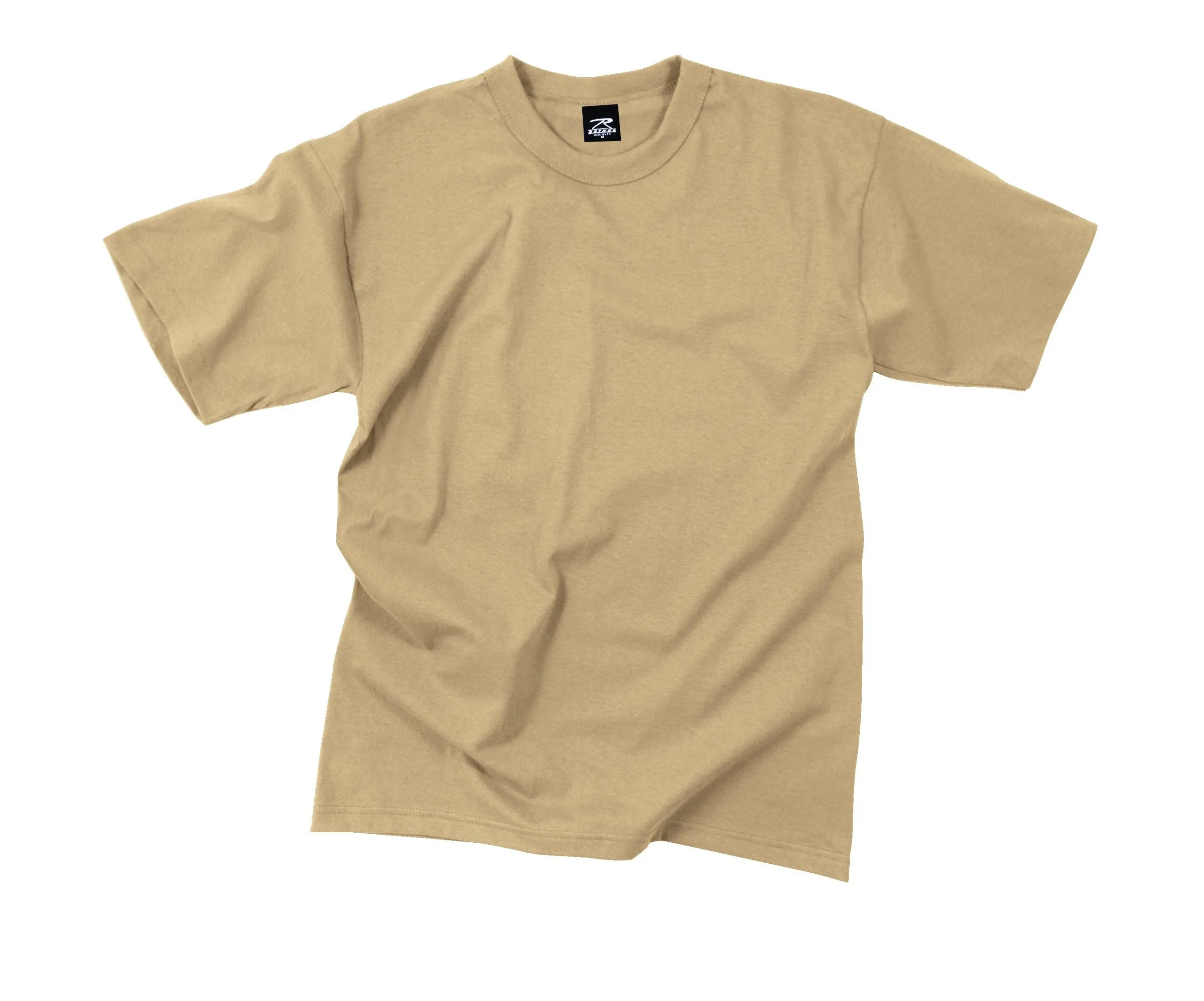 Solid Color T-Shirt with Cotton / Polyester Blend