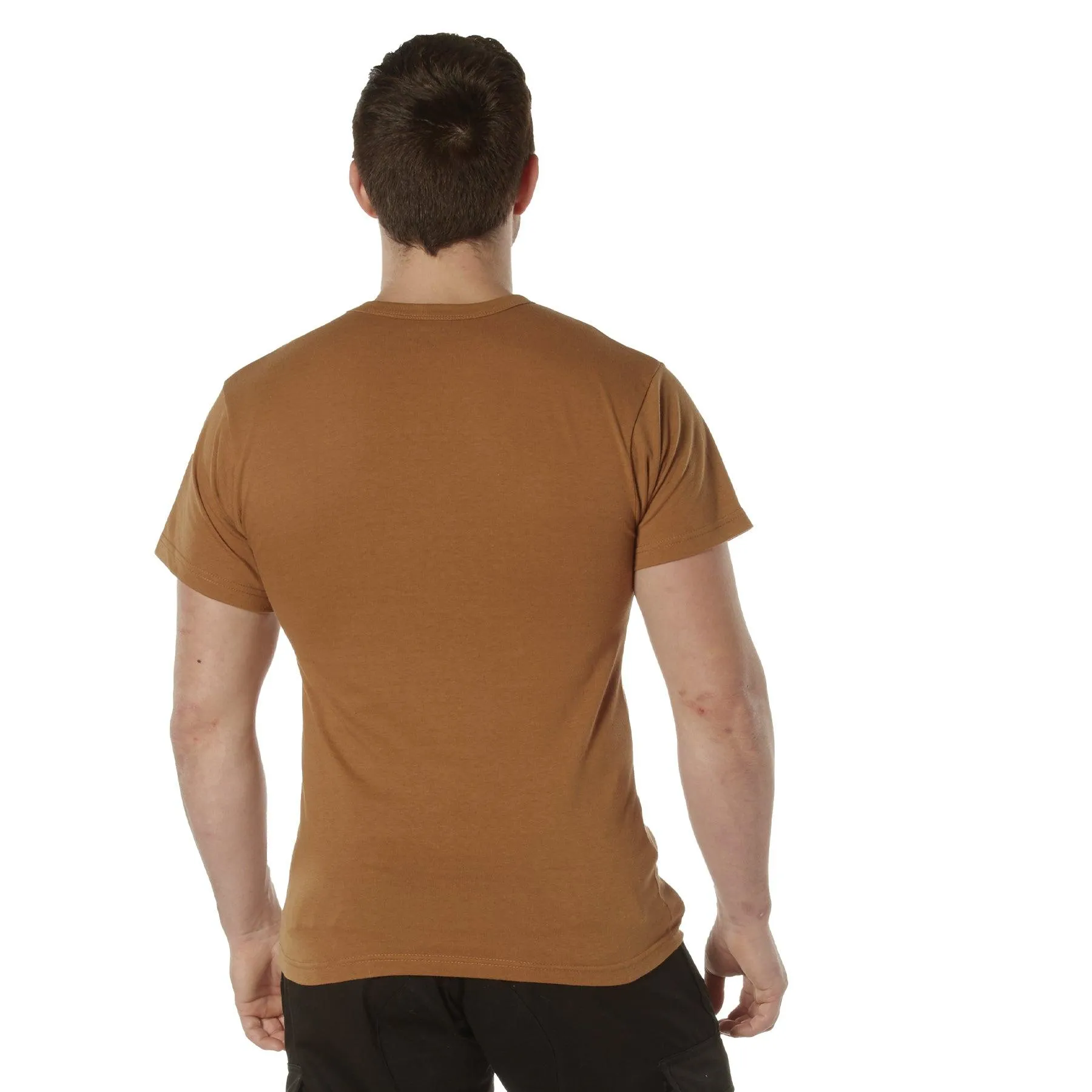 Solid Color T-Shirt with Cotton / Polyester Blend