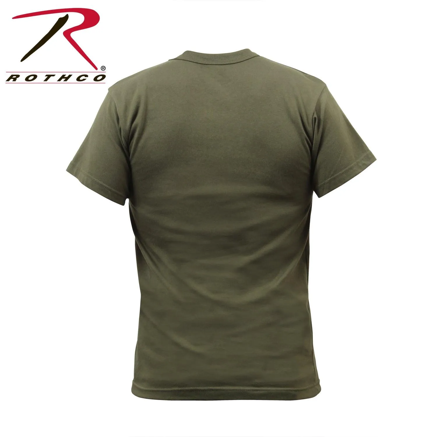 Solid Color T-Shirt with Cotton / Polyester Blend