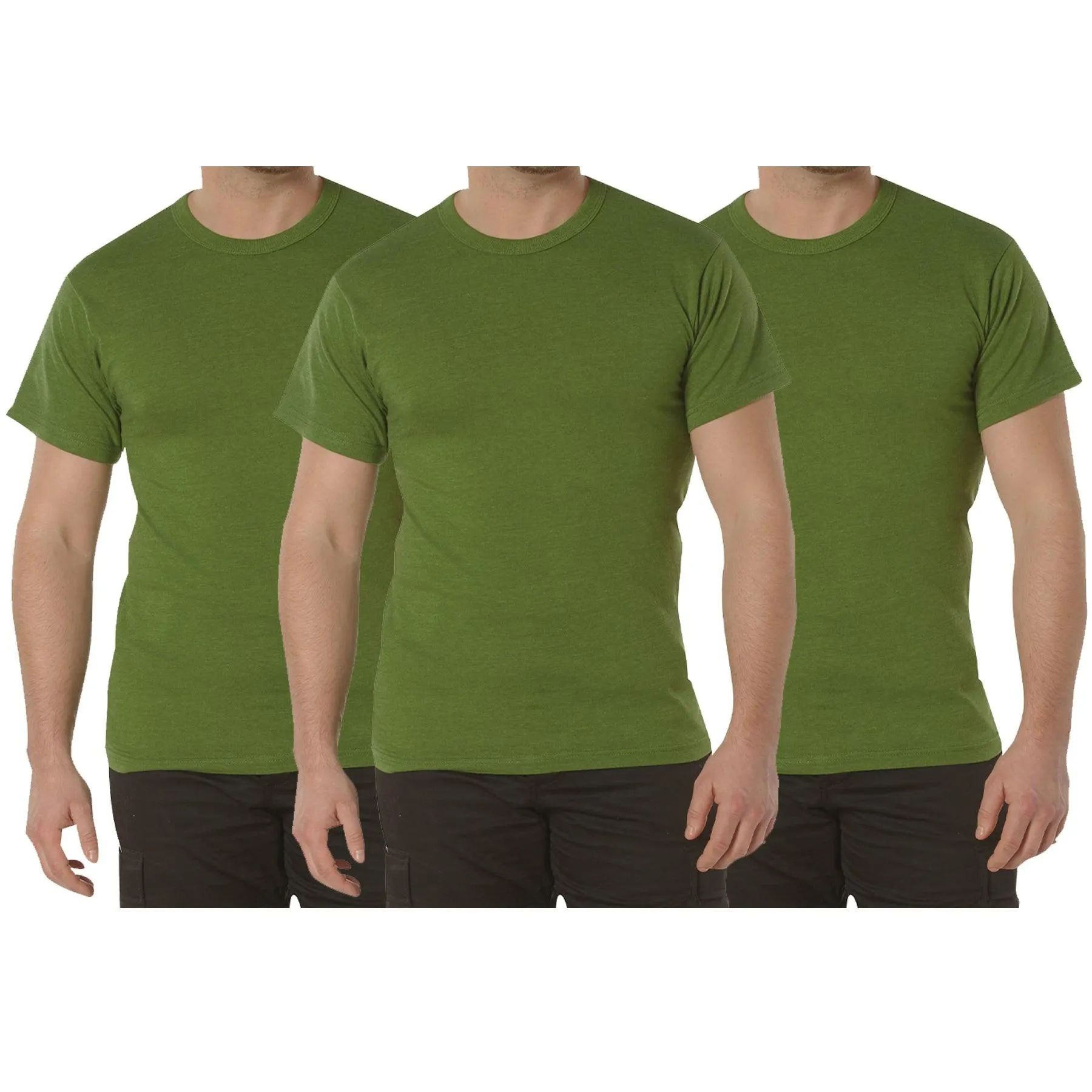 Solid Color T-Shirt with Cotton / Polyester Blend