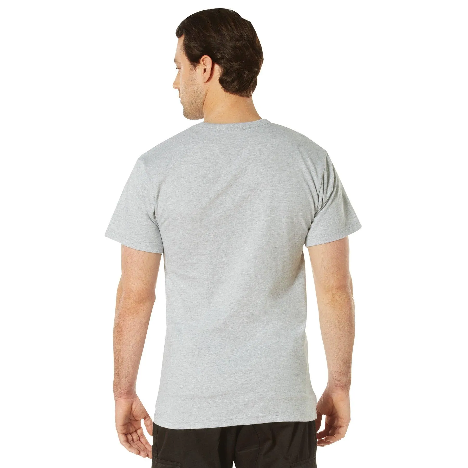 Solid Color T-Shirt with Cotton / Polyester Blend