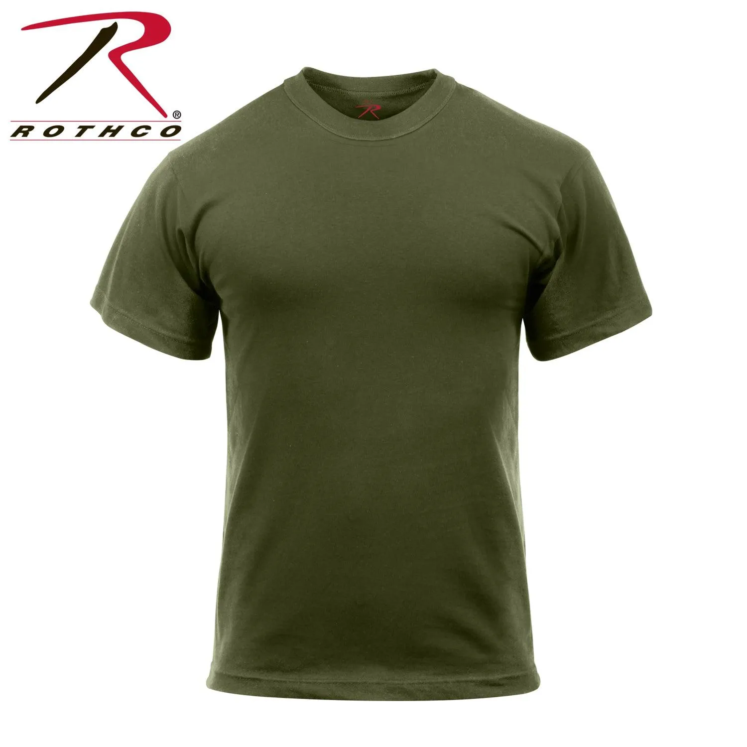 Solid Color T-Shirt with Cotton / Polyester Blend