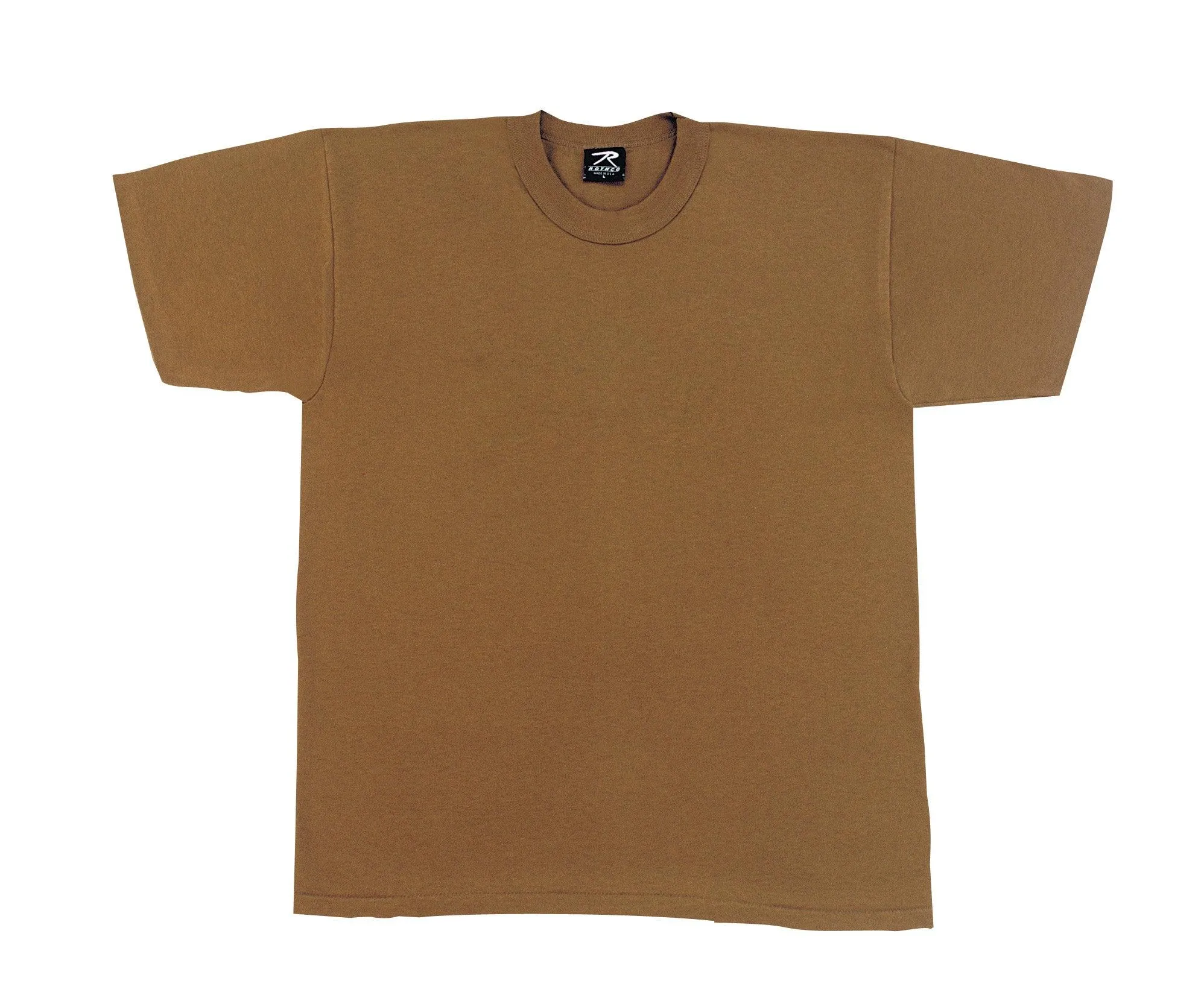 Solid Color T-Shirt with Cotton / Polyester Blend