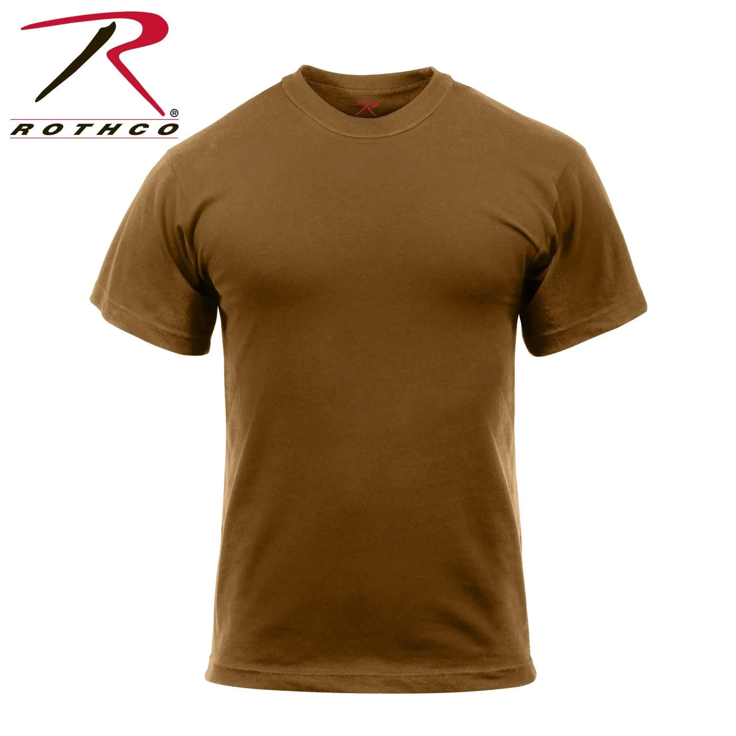 Solid Color T-Shirt with Cotton / Polyester Blend