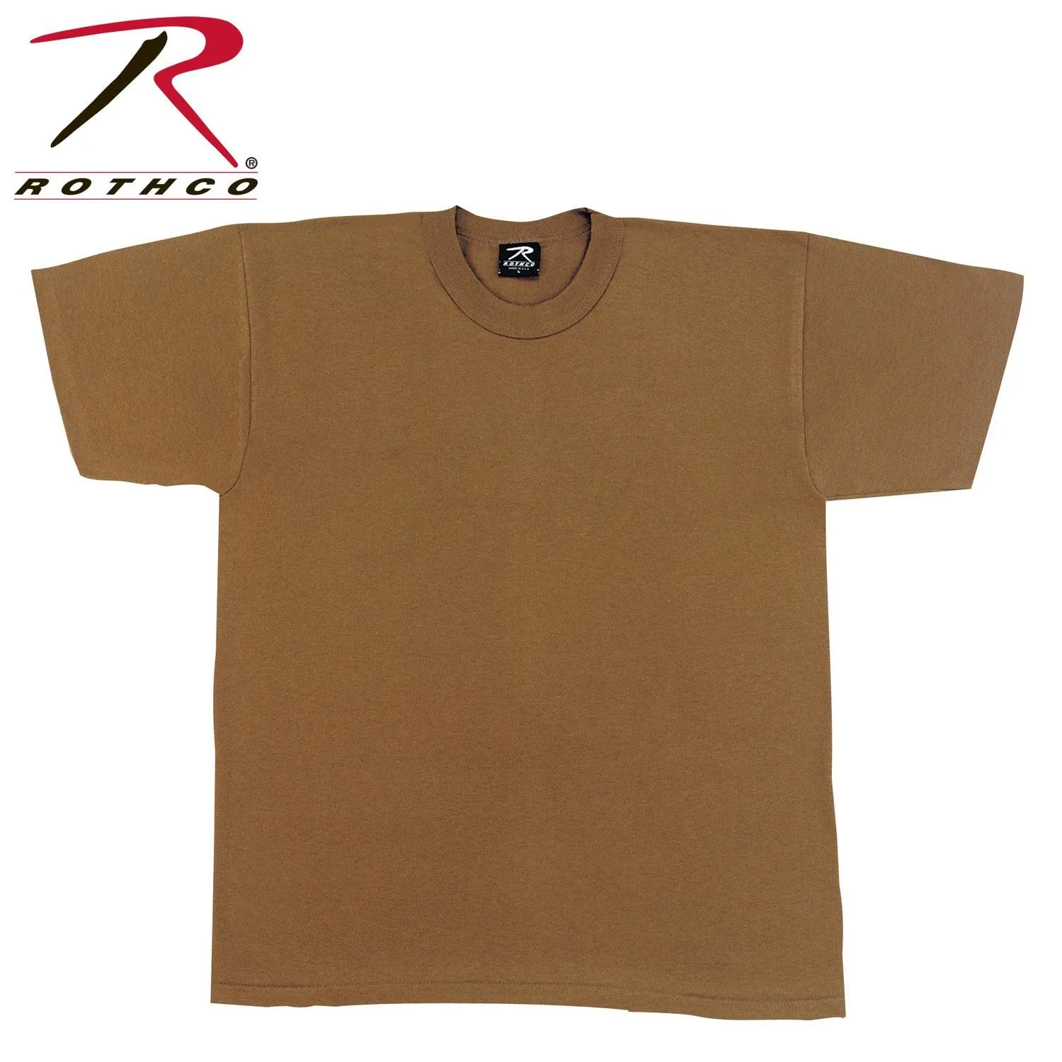 Solid Color T-Shirt with Cotton / Polyester Blend