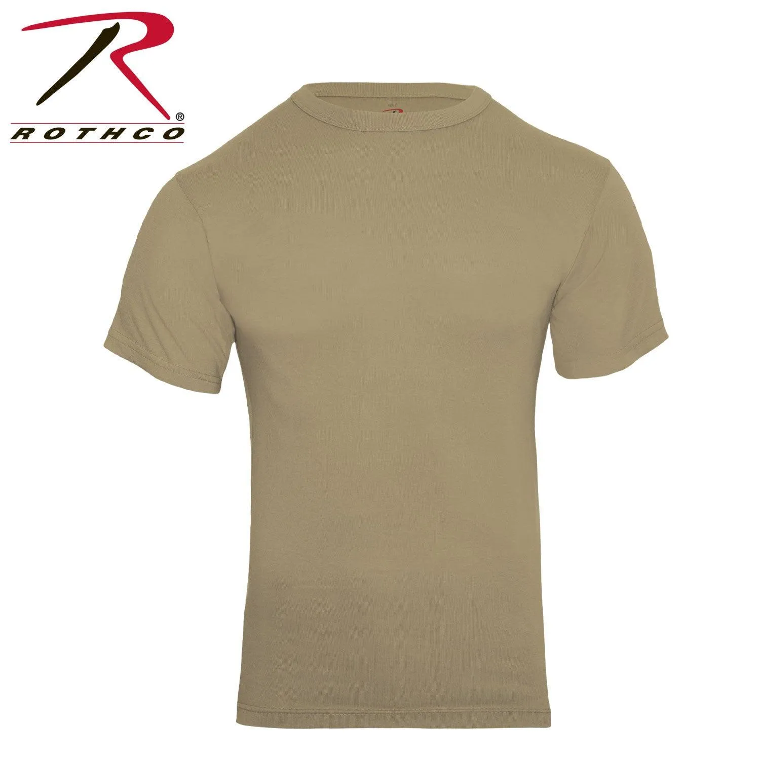 Solid Color T-Shirt with Cotton / Polyester Blend