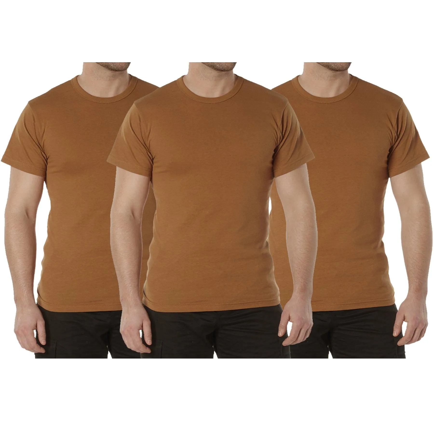 Solid Color T-Shirt with Cotton / Polyester Blend