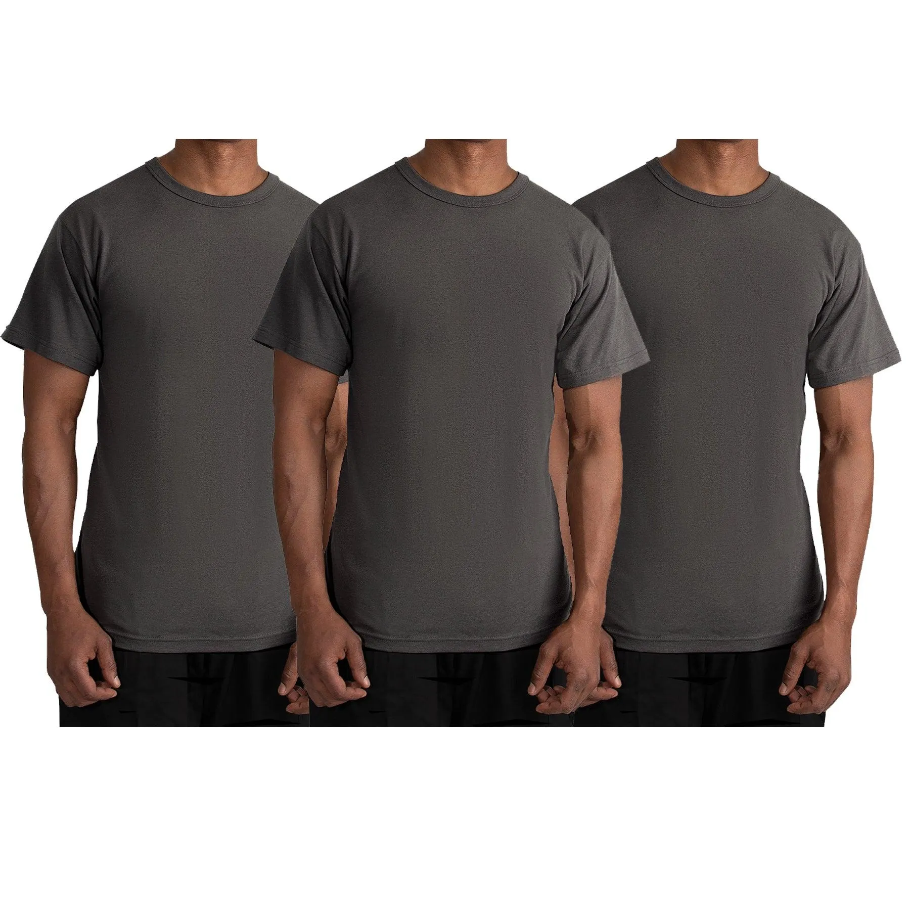 Solid Color T-Shirt with Cotton / Polyester Blend