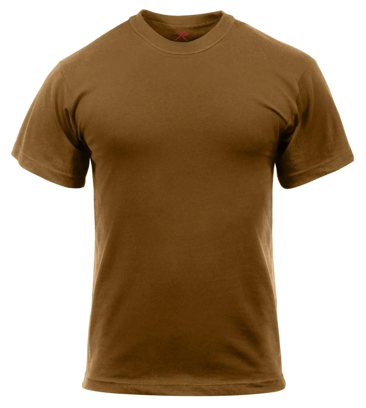 Solid Color T-Shirt with Cotton / Polyester Blend