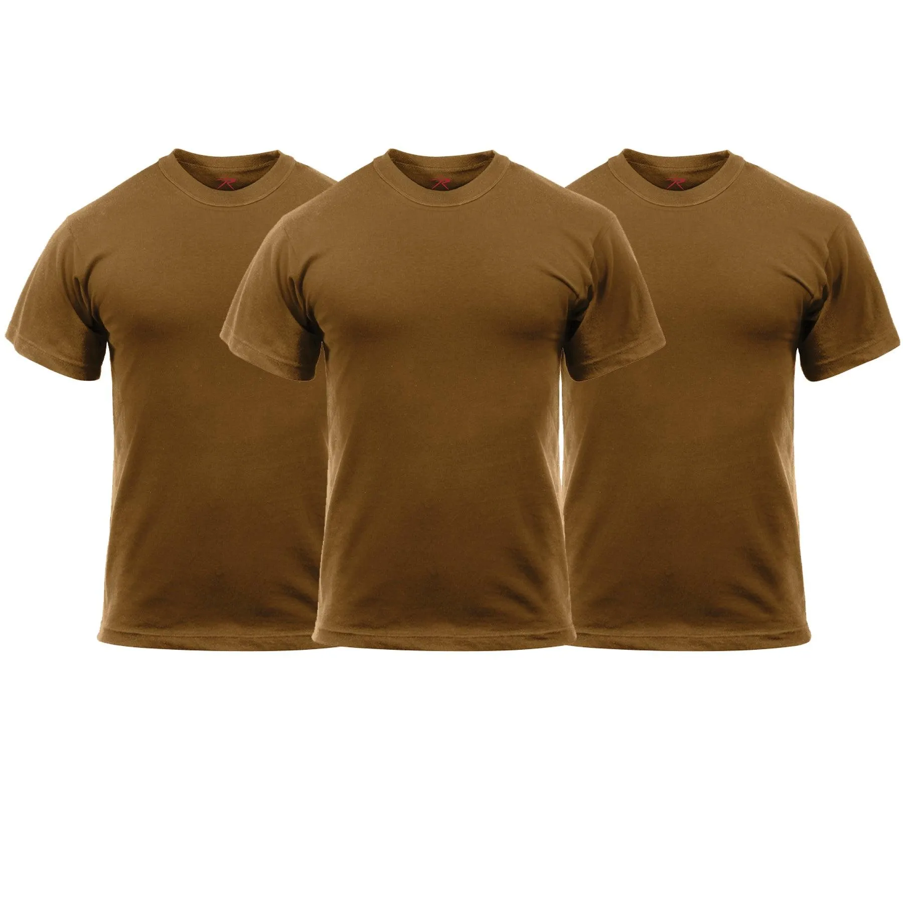 Solid Color T-Shirt with Cotton / Polyester Blend