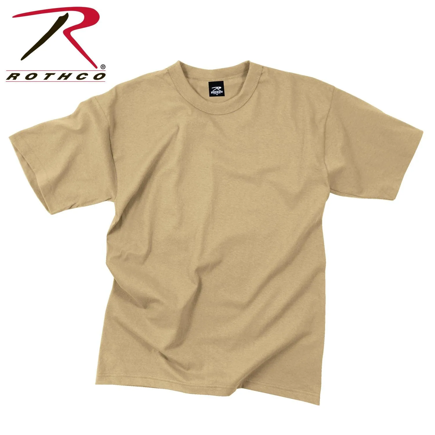 Solid Color T-Shirt with Cotton / Polyester Blend