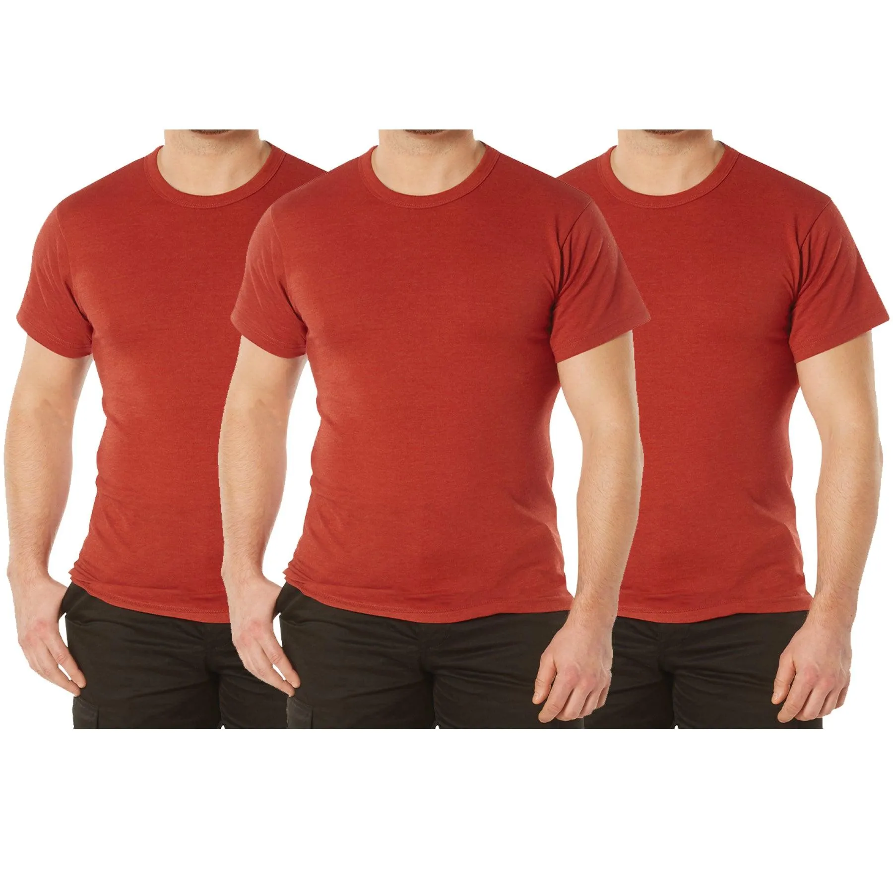 Solid Color T-Shirt with Cotton / Polyester Blend