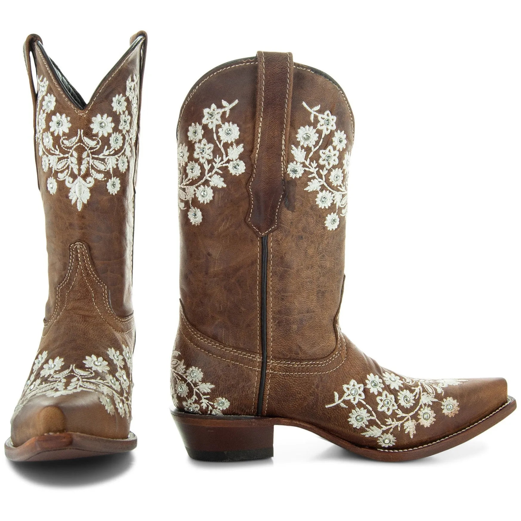 Soto Boots Womens Floral Embroidery Cowgirl Boots M50059