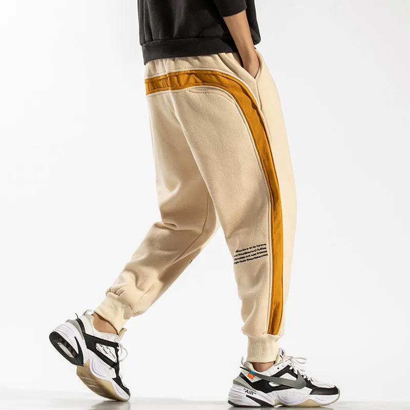 Spring New Stitching sweatpants