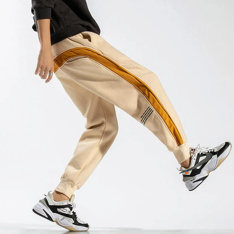 Spring New Stitching sweatpants