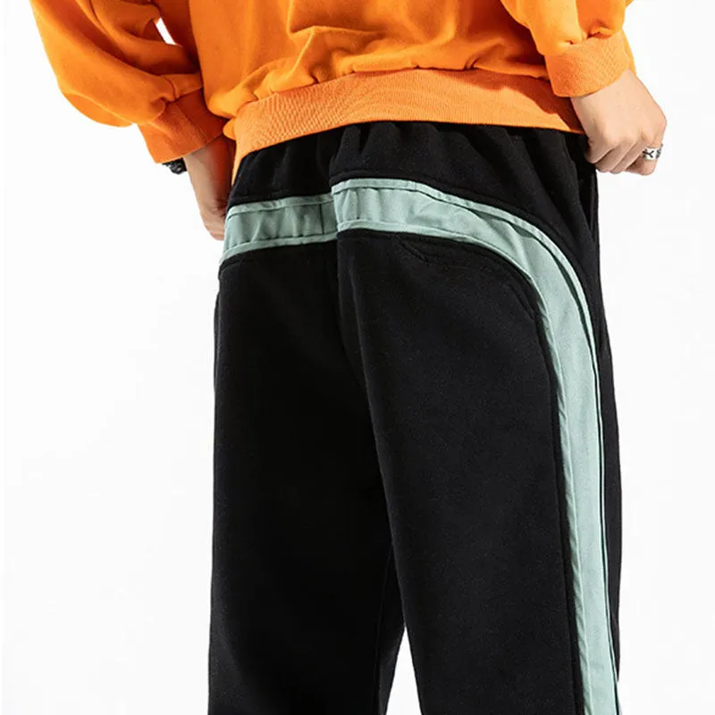 Spring New Stitching sweatpants