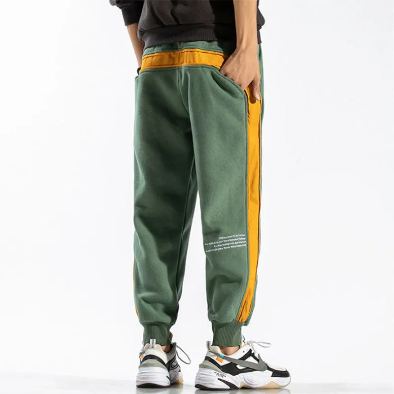 Spring New Stitching sweatpants