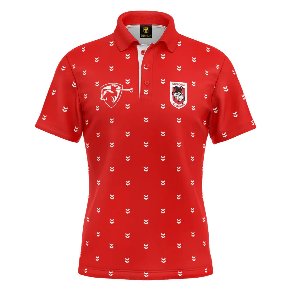 St George Illawarra Dragons Mens Mulligan Golf Polo