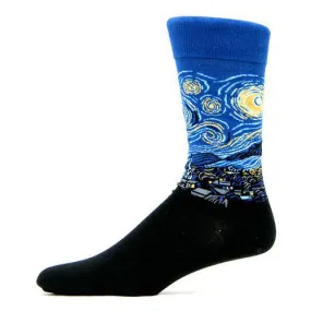 Starry Night Men's Crew Socks